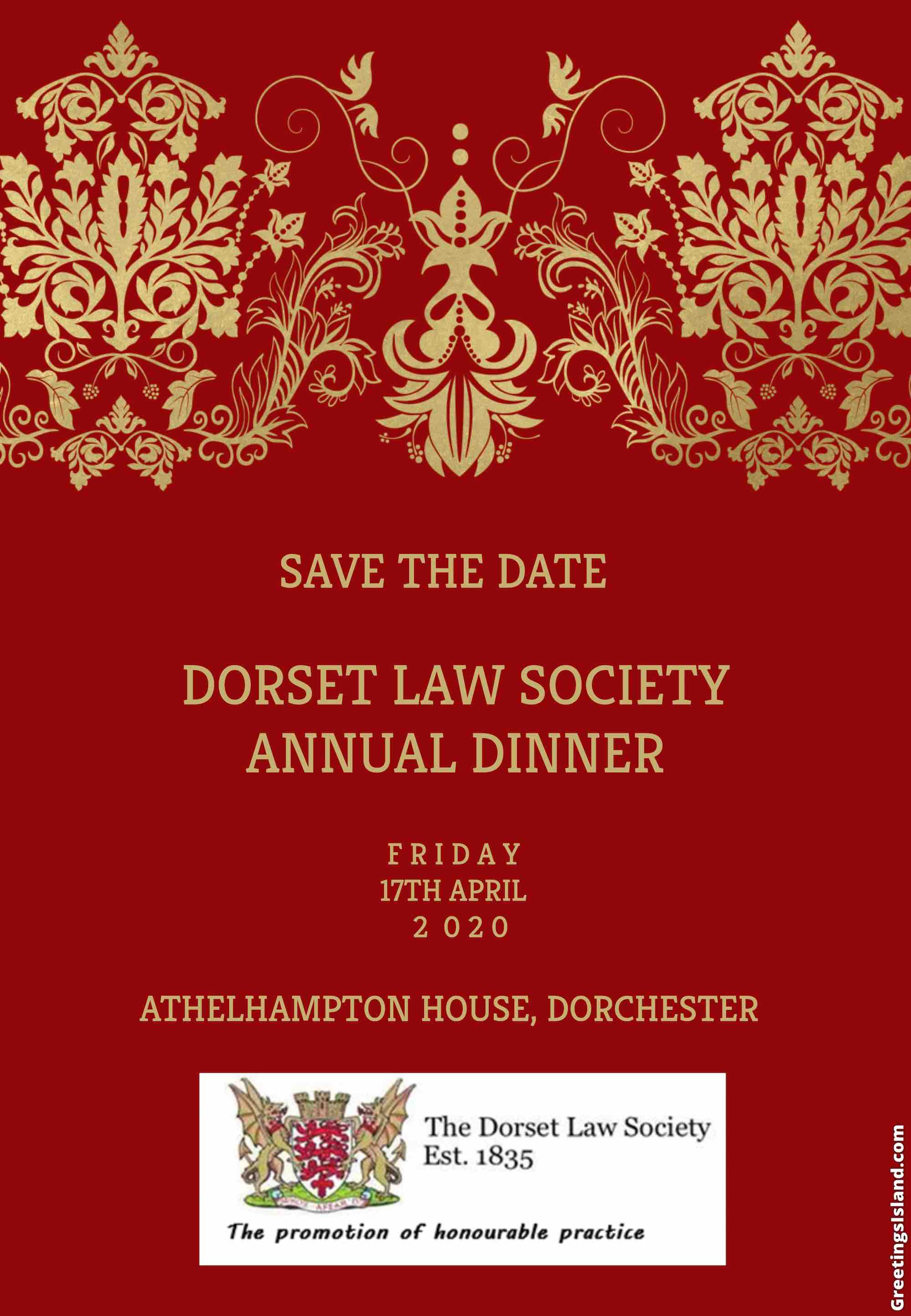Annual Dinner 2020 save the date