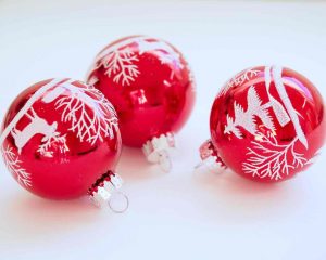 Photo of some Christmas baubles